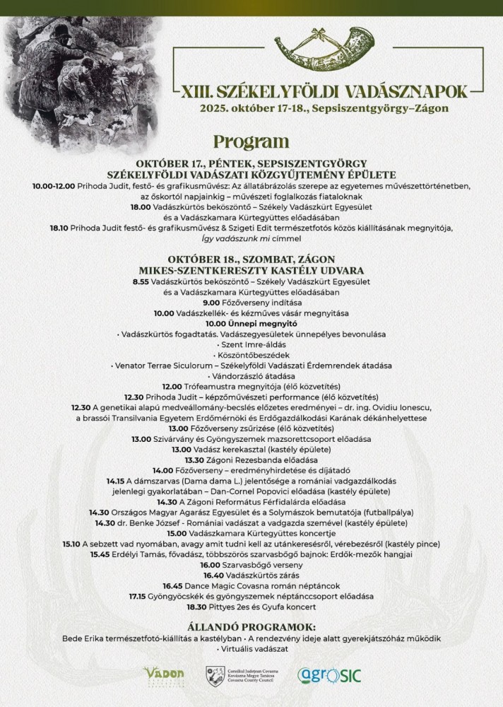 Székelyföldi Vadásznapok  Háromszéken